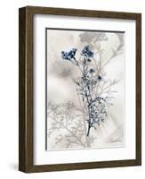 Indigo Bloom I-John Butler-Framed Art Print