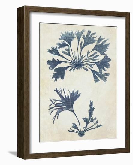 Indigo Blue Seaweed 2 d-Fab Funky-Framed Art Print