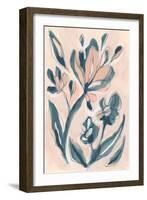 Indigo Blush Garden I-June Vess-Framed Art Print