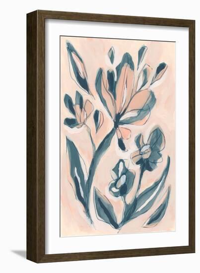 Indigo Blush Garden I-June Vess-Framed Art Print