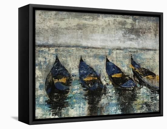 Indigo Boats-Alexys Henry-Framed Stretched Canvas