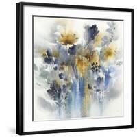 Indigo Botanical-K. Nari-Framed Art Print