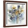 Indigo Botanical-K. Nari-Framed Art Print