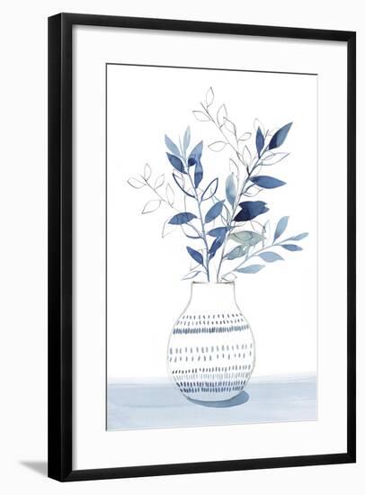 Indigo Bouquet I-Isabelle Z-Framed Art Print