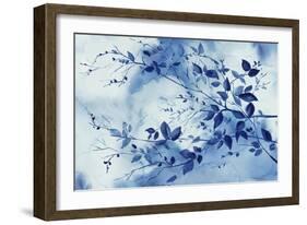 Indigo Branches-Eva Watts-Framed Art Print