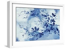 Indigo Branches-Eva Watts-Framed Art Print