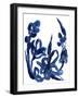 Indigo Brush Blooms II-June Vess-Framed Art Print
