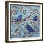 Indigo Buntings-Lauren Moss-Framed Giclee Print