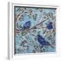 Indigo Buntings-Lauren Moss-Framed Giclee Print