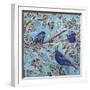 Indigo Buntings-Lauren Moss-Framed Giclee Print