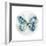 Indigo Butterfly III-Edward Selkirk-Framed Art Print