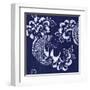 Indigo Carp Katagami I-Vision Studio-Framed Art Print