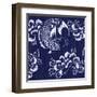 Indigo Carp Katagami II-Vision Studio-Framed Art Print