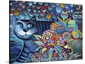 Indigo Cat-Oxana Zaika-Stretched Canvas