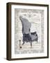 Indigo Chair I-Gwendolyn Babbitt-Framed Art Print