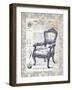 Indigo Chair II-Gwendolyn Babbitt-Framed Art Print