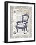 Indigo Chair II-Gwendolyn Babbitt-Framed Art Print