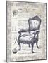 Indigo Chair II-Gwendolyn Babbitt-Mounted Art Print