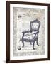 Indigo Chair II-Gwendolyn Babbitt-Framed Art Print