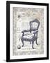 Indigo Chair II-Gwendolyn Babbitt-Framed Art Print