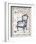 Indigo Chair II-Gwendolyn Babbitt-Framed Art Print