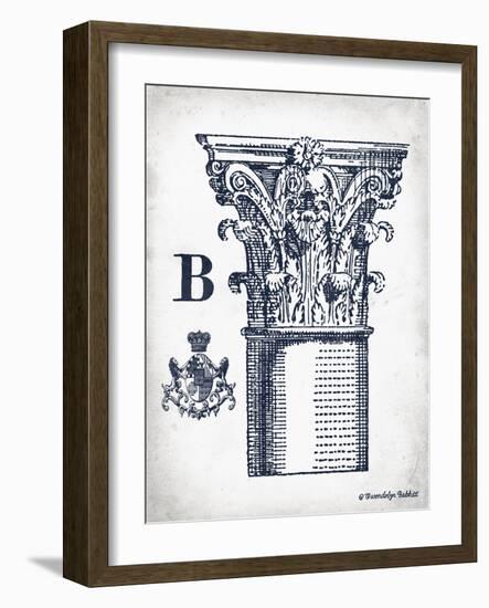 Indigo Column B-Gwendolyn Babbitt-Framed Art Print