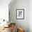 Indigo Column B-Gwendolyn Babbitt-Framed Art Print displayed on a wall