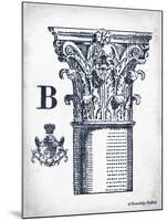 Indigo Column B-Gwendolyn Babbitt-Mounted Art Print