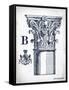 Indigo Column B-Gwendolyn Babbitt-Framed Stretched Canvas