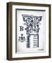 Indigo Column B-Gwendolyn Babbitt-Framed Premium Giclee Print