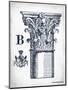 Indigo Column B-Gwendolyn Babbitt-Mounted Premium Giclee Print
