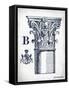 Indigo Column B-Gwendolyn Babbitt-Framed Stretched Canvas