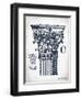 Indigo Column C-Gwendolyn Babbitt-Framed Premium Giclee Print