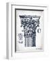 Indigo Column C-Gwendolyn Babbitt-Framed Premium Giclee Print