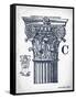 Indigo Column C-Gwendolyn Babbitt-Framed Stretched Canvas