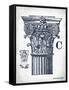 Indigo Column C-Gwendolyn Babbitt-Framed Stretched Canvas
