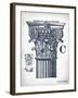 Indigo Column C-Gwendolyn Babbitt-Framed Art Print