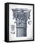 Indigo Column C-Gwendolyn Babbitt-Framed Stretched Canvas