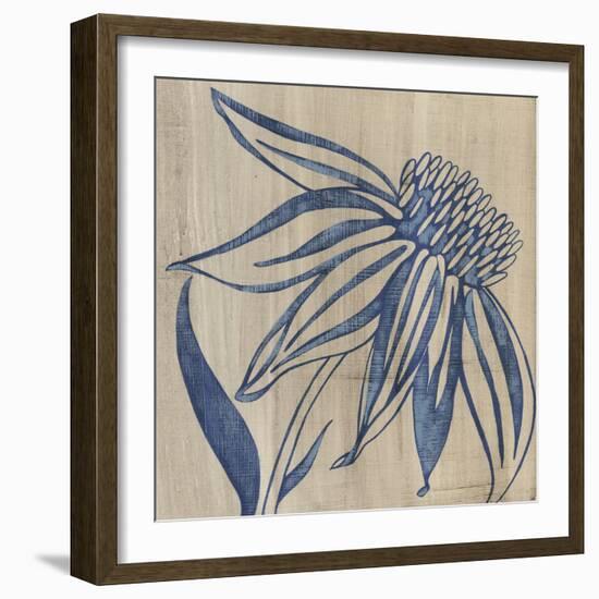 Indigo Coneflower-Chariklia Zarris-Framed Art Print