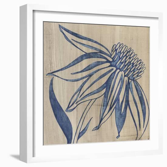 Indigo Coneflower-Chariklia Zarris-Framed Art Print