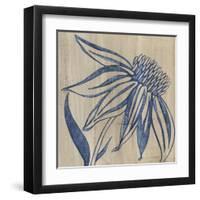 Indigo Coneflower-Chariklia Zarris-Framed Art Print