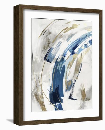 Indigo Crescent I-PI Studio-Framed Art Print