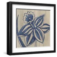 Indigo Daffodil-Chariklia Zarris-Framed Art Print