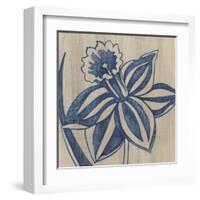 Indigo Daffodil-Chariklia Zarris-Framed Art Print