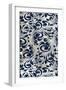 Indigo Damask Panel 2-Kimberly Allen-Framed Art Print