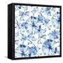 Indigo Dandelion-Aimee Wilson-Framed Stretched Canvas