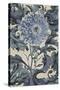 Indigo Deco Flower I-Emma Hill-Stretched Canvas