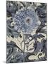 Indigo Deco Flower I-Emma Hill-Mounted Art Print