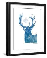 Indigo Deer I-Gwendolyn Babbitt-Framed Art Print