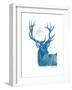 Indigo Deer I-Gwendolyn Babbitt-Framed Art Print